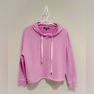 Steve Madden Pink Cropped Hoodie - Medium. NWOT